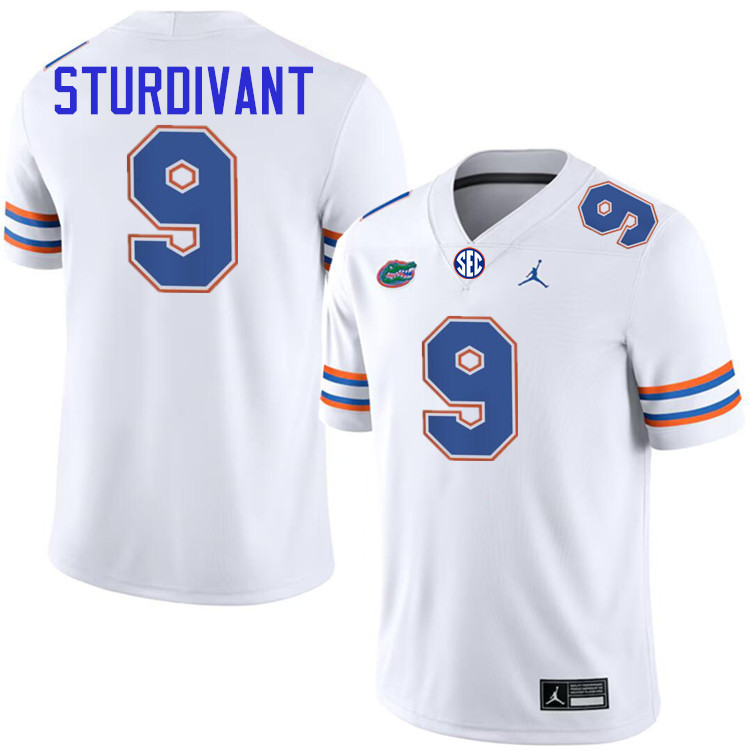 #9 J. Michael Sturdivant Gators Jersey,Florida Gators College Football Jerseys Stitched-White